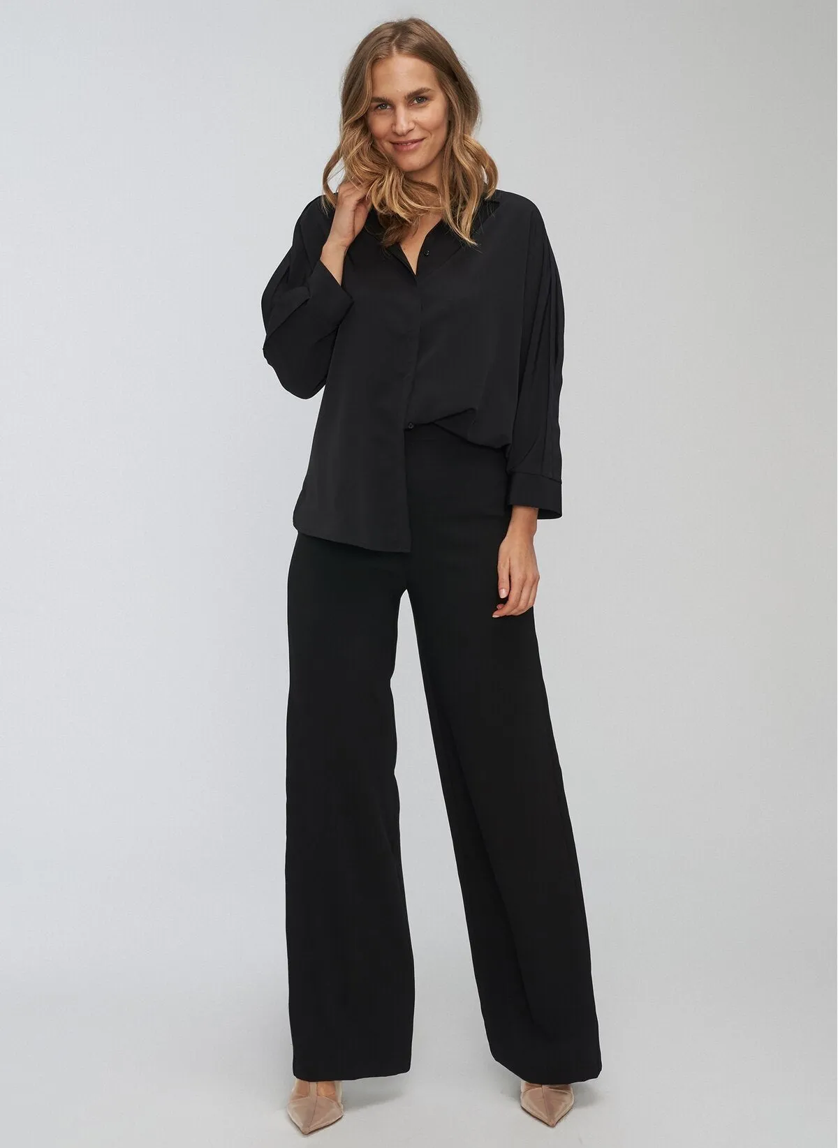 13785 Black Wide Leg Pants