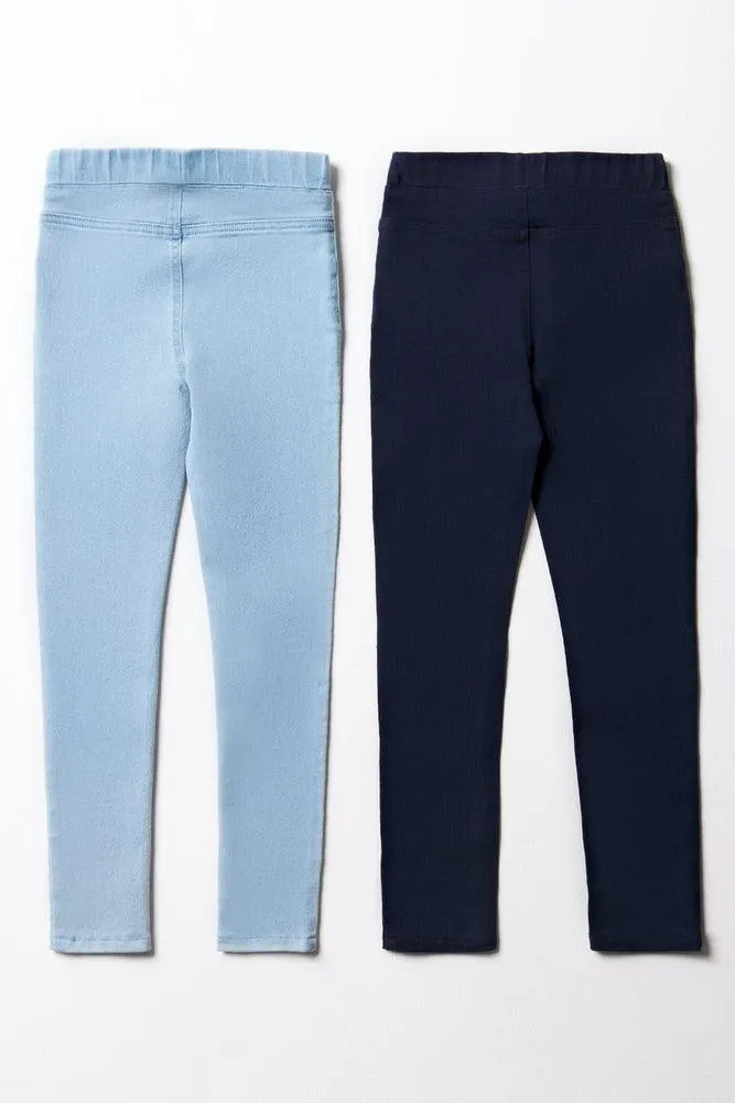 2 Pack Jeggings Blue