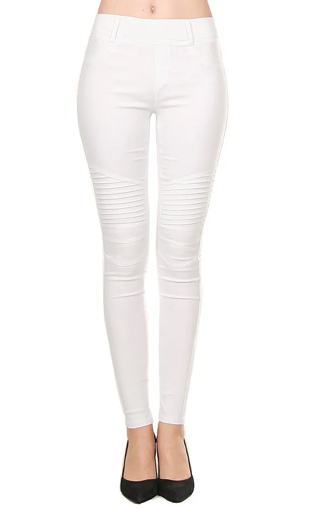 AL16775 White Stretch Jeggings