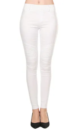 AL16775 White Stretch Jeggings