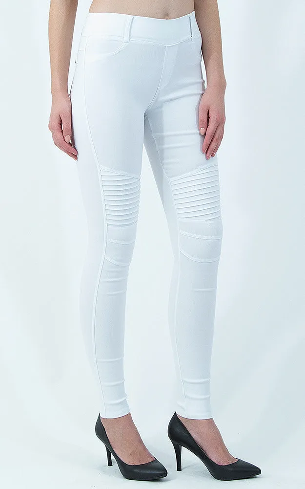 AL16775 White Stretch Jeggings