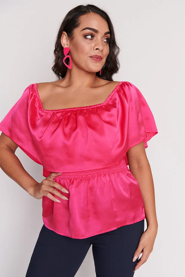 Alivia Strawberry Pink Top