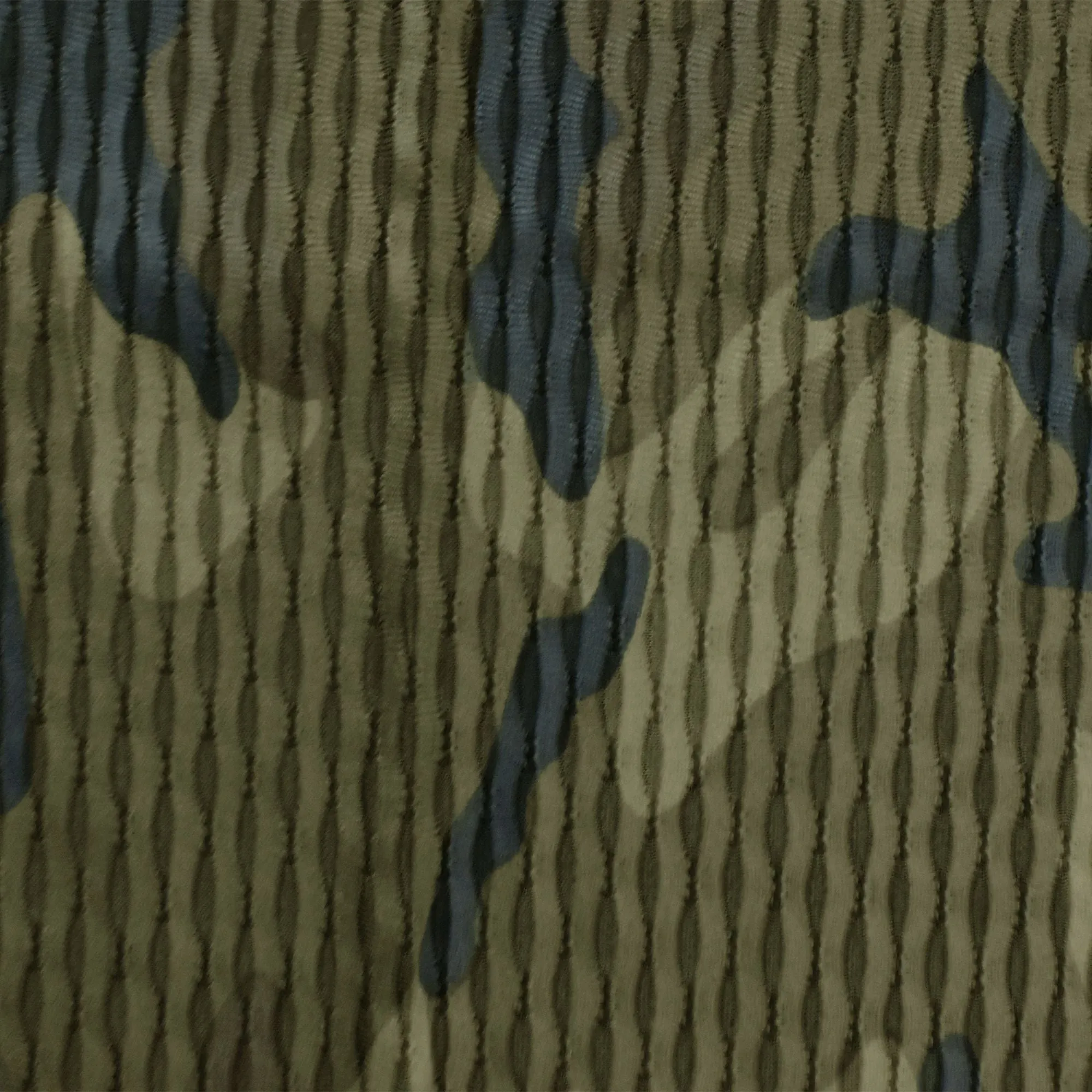 Army Green-Multi Famous Maker Stretch Camouflage Printed Mesh Yoga Fabric