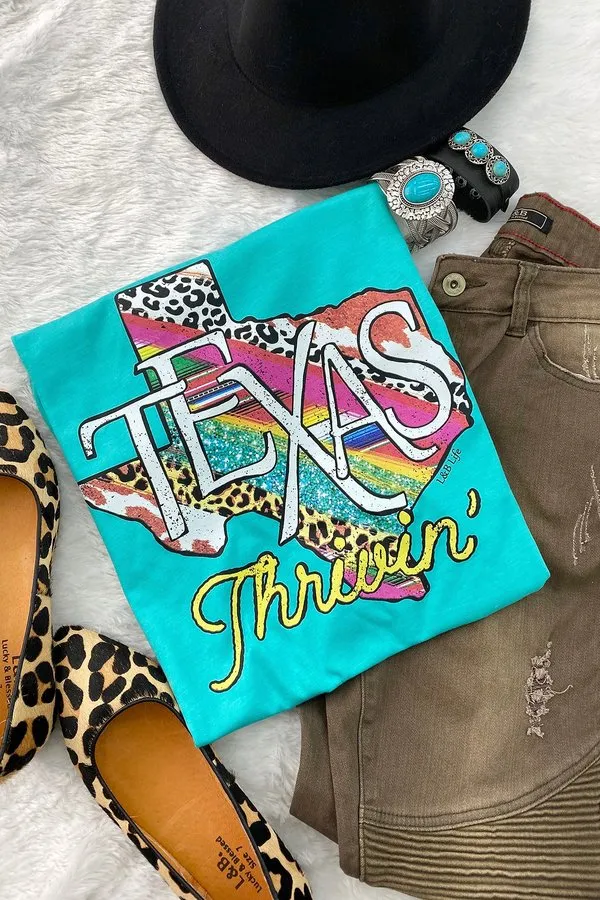 BC TEXAS THRIVIN- TURQUOISE