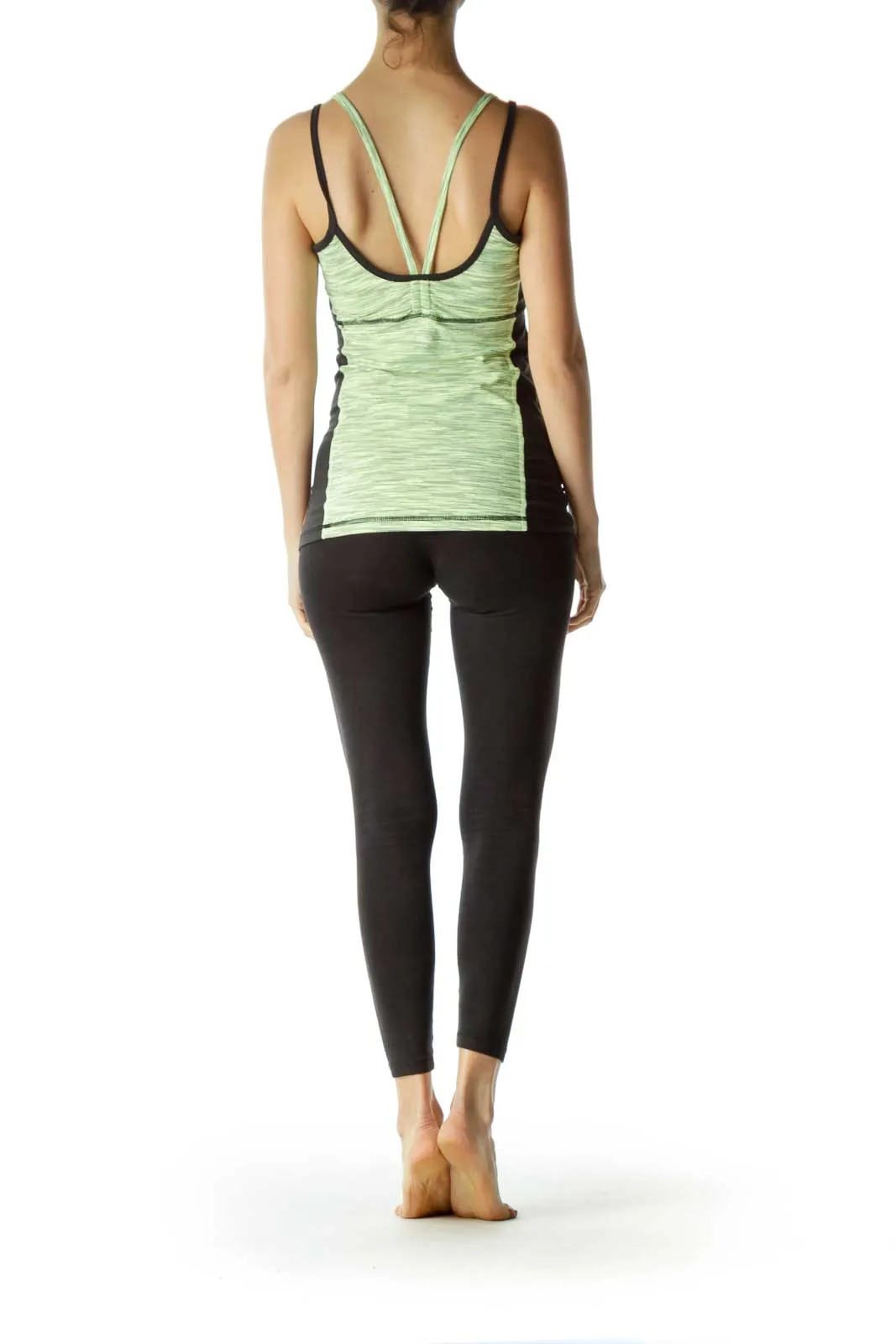 Black Green Yoga Tank