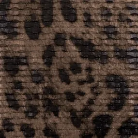 Brown-Black Famous Maker Cheetah Printed 3D Mesh Yoga Activewear Fabric