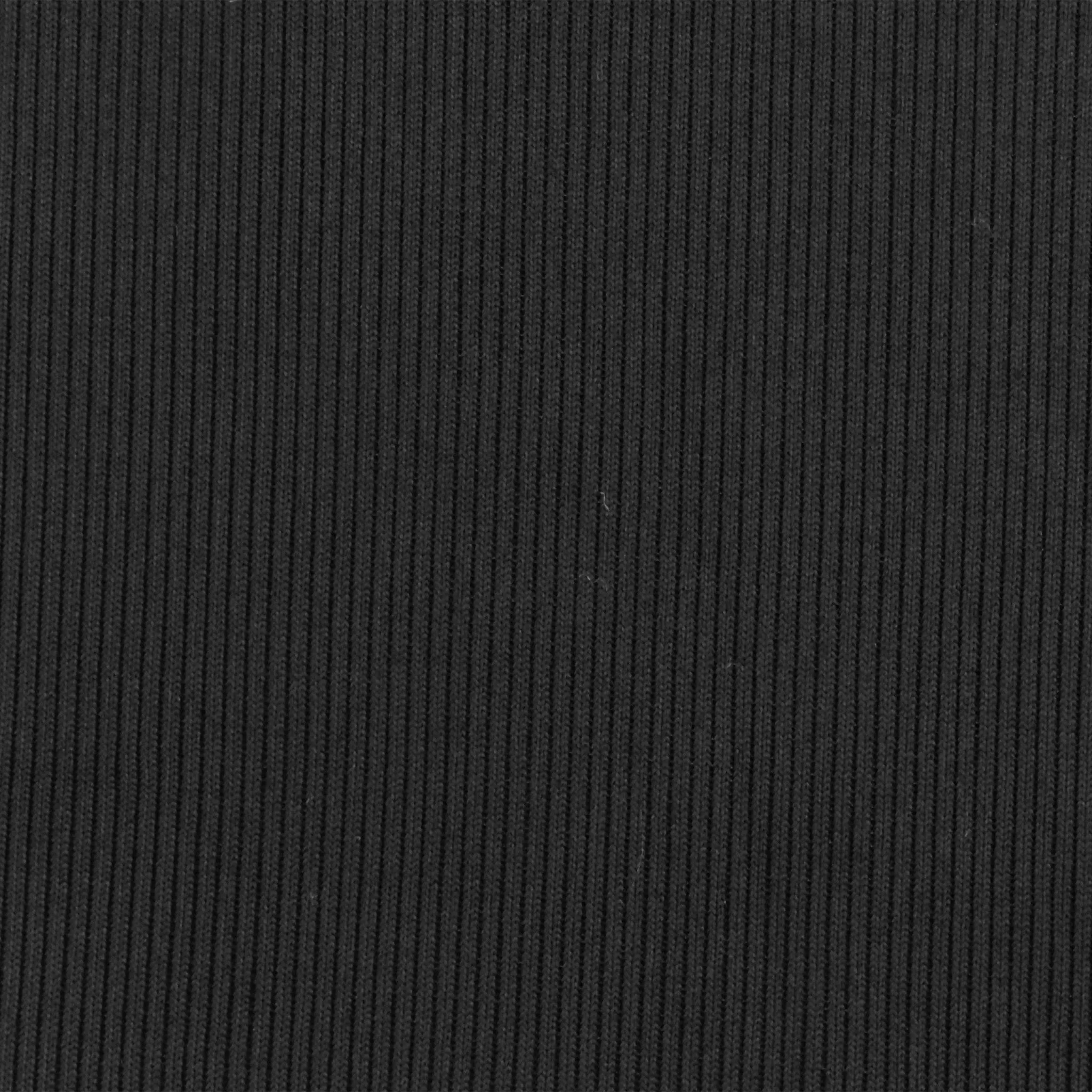 Cat Black Famous Maker Stretch 2x2 Rib Knit Yoga Activewear Fabric