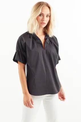 Crosby Black Poplin Shirt