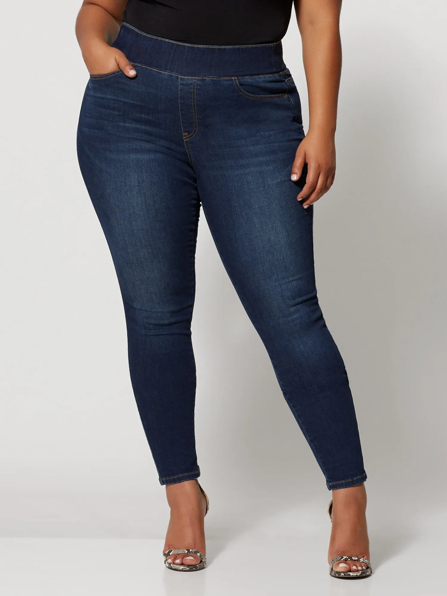 Dark Wash High-Rise Jeggings