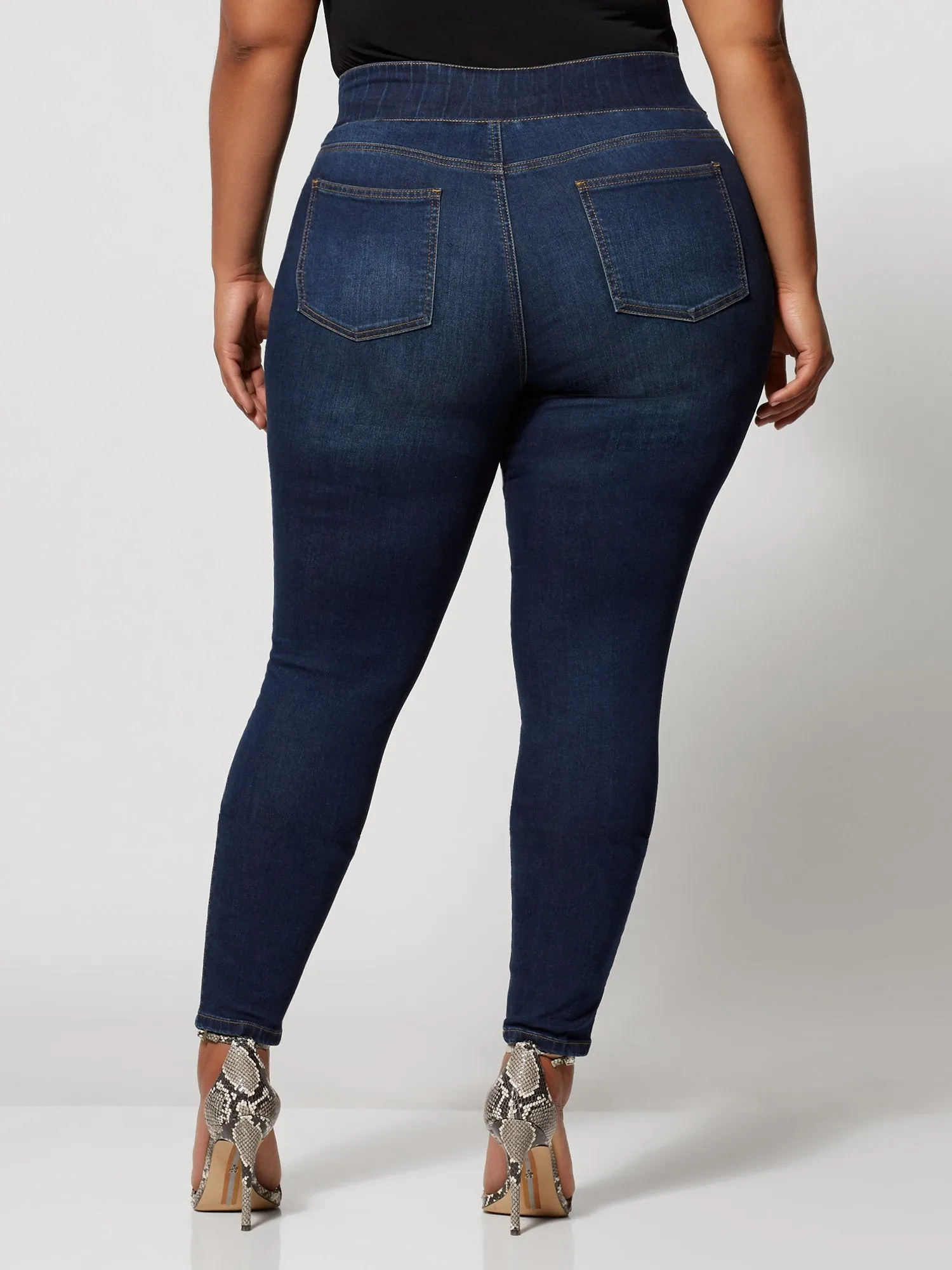 Dark Wash High-Rise Jeggings