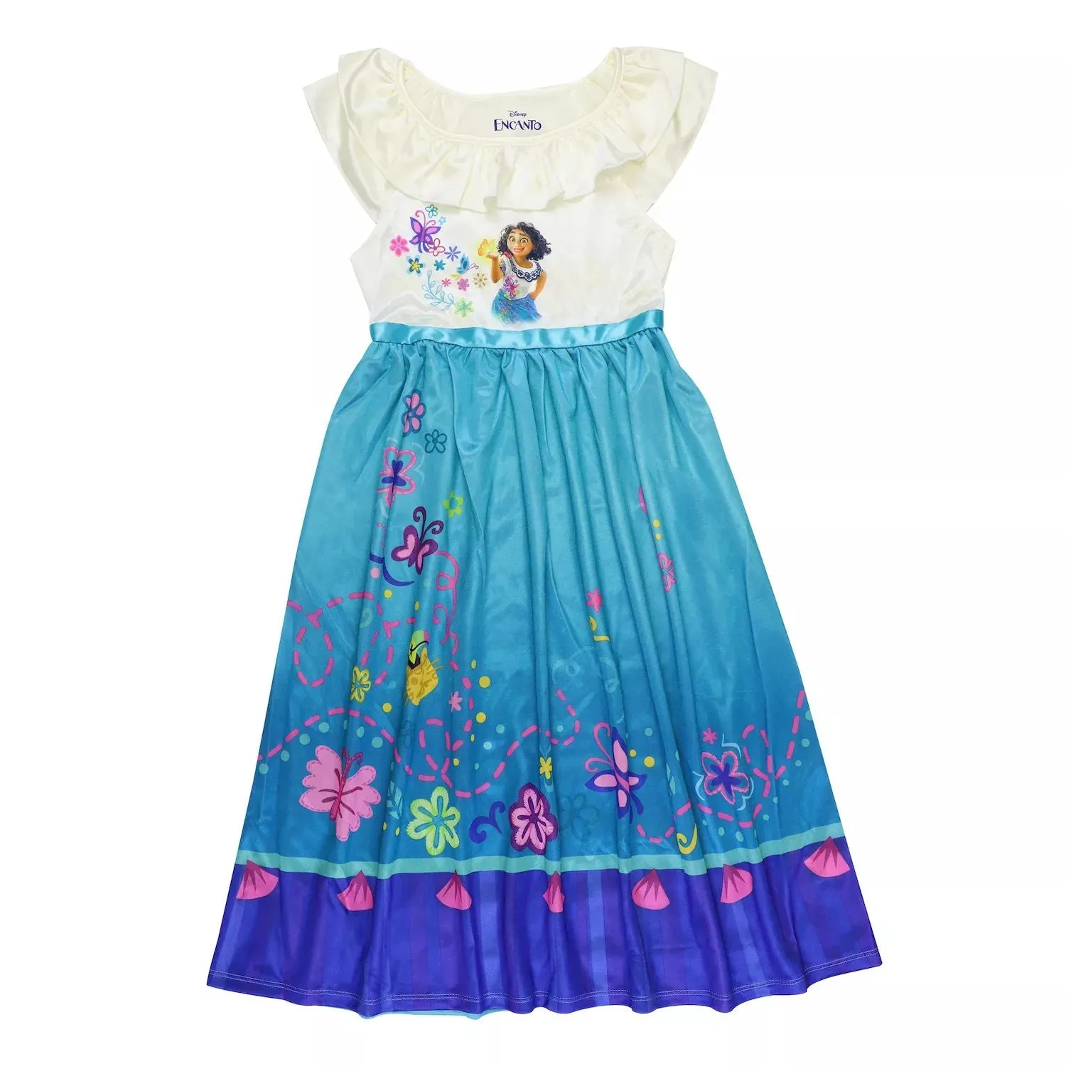 Disney's Encanto Mirabel Fantasy Dress for Girls 4-8 Years Old nightgown "Encanto Garden" Licensed Character