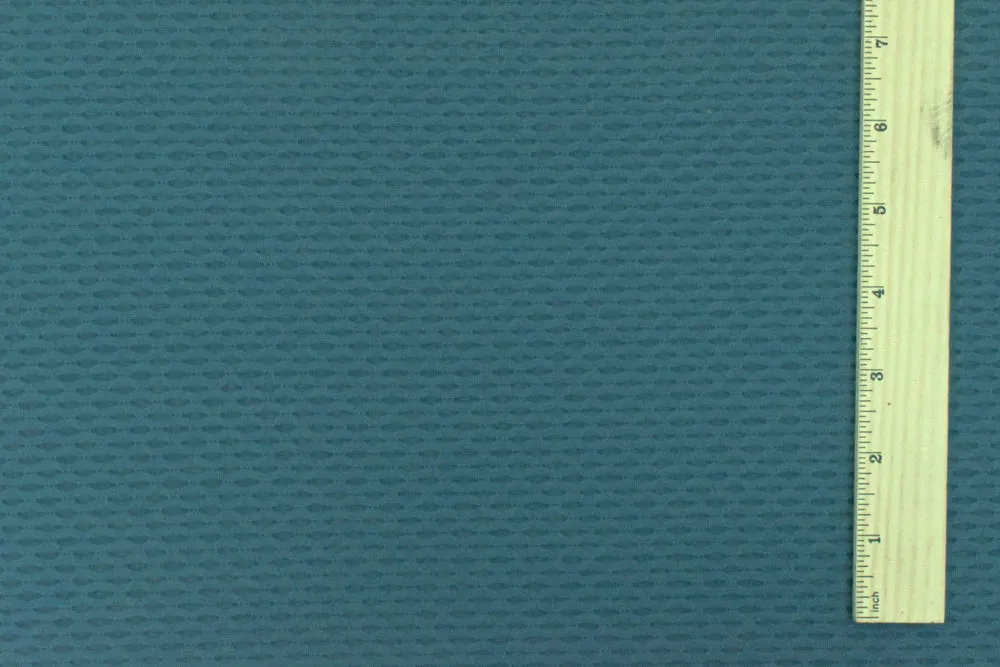 Dusty Teal Famous Maker Stretch 3D Mesh Yoga Activewear Fabric