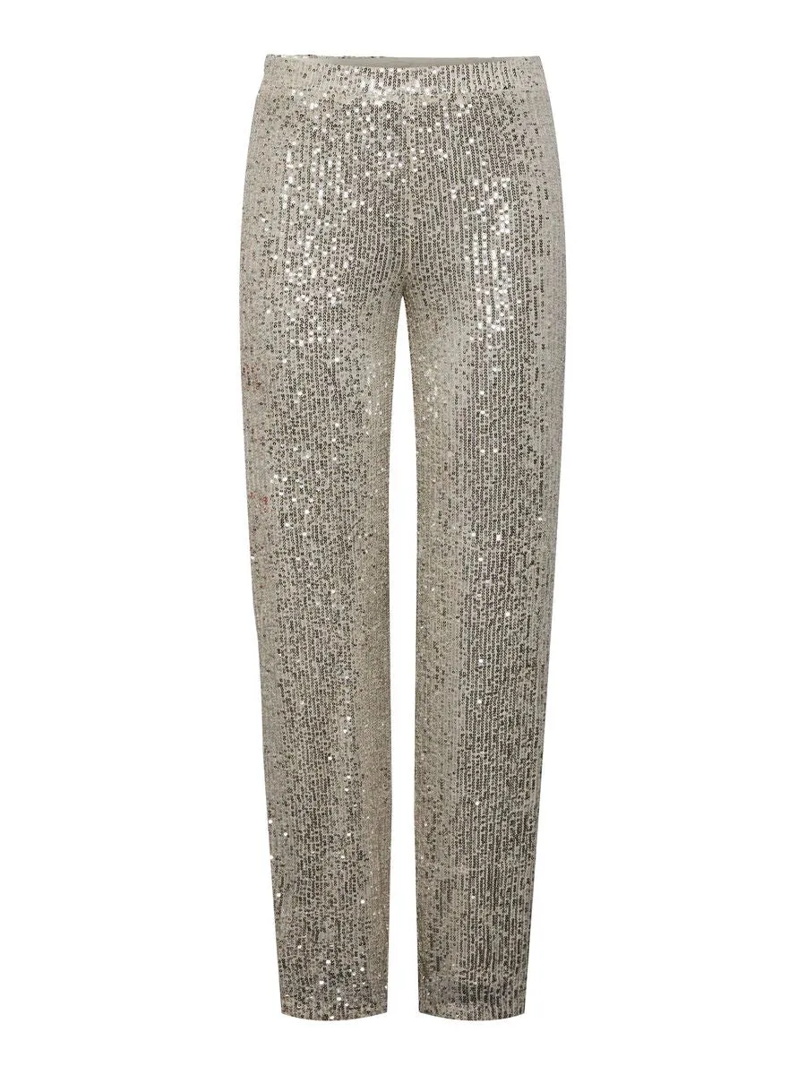 Elphia Wide-Leg Trousers (Silver)