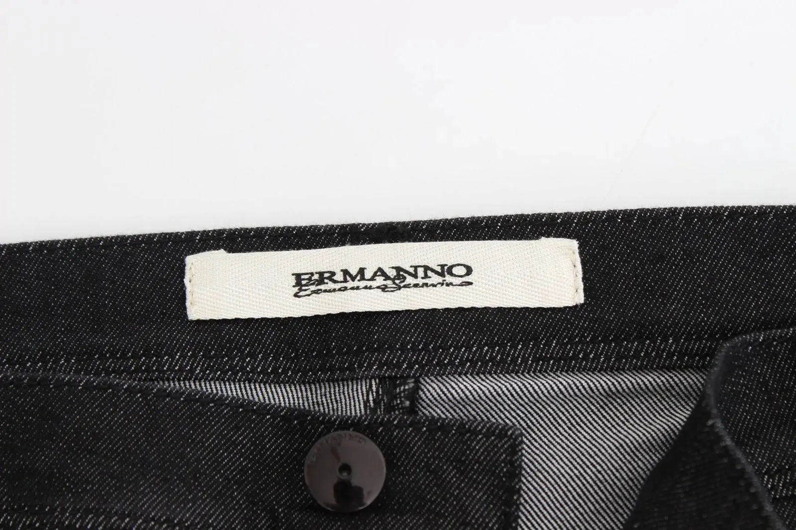 Ermanno Scervino Black Slim Jeans Denim Pants Skinny Leg Stretch