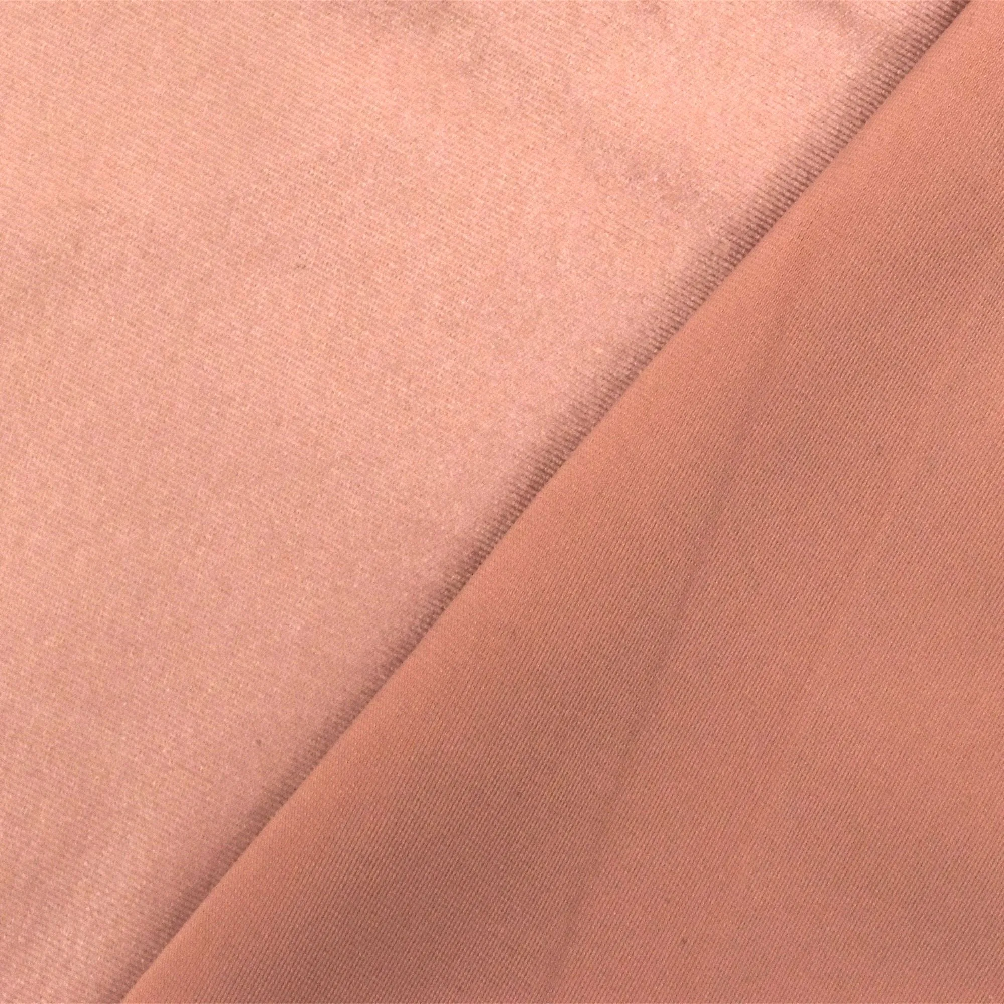 Golden Rose Pink Stretch Famous Maker Satin Tricot Yoga  Knit Fabric