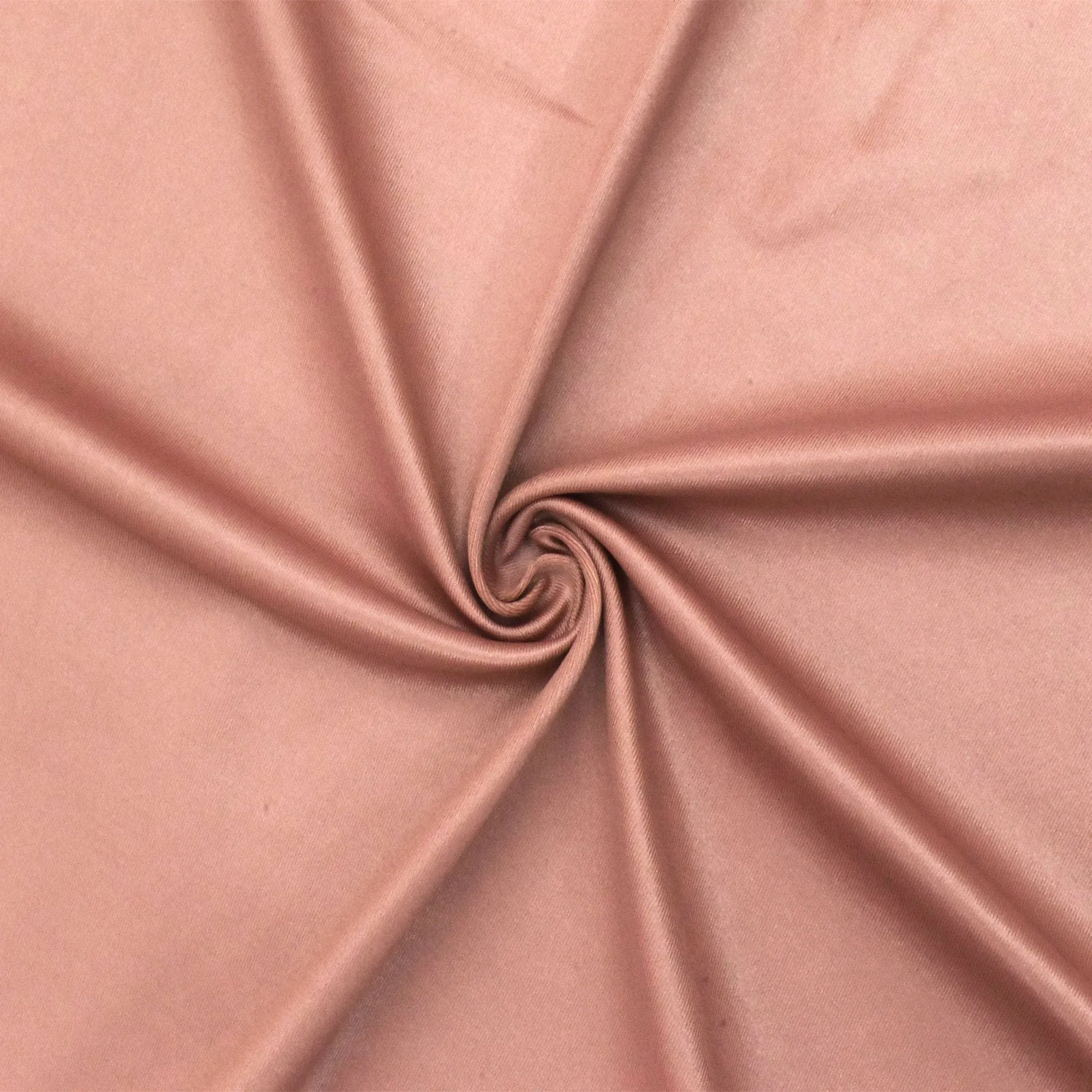 Golden Rose Pink Stretch Famous Maker Satin Tricot Yoga  Knit Fabric