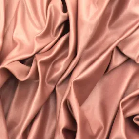 Golden Rose Pink Stretch Famous Maker Satin Tricot Yoga  Knit Fabric