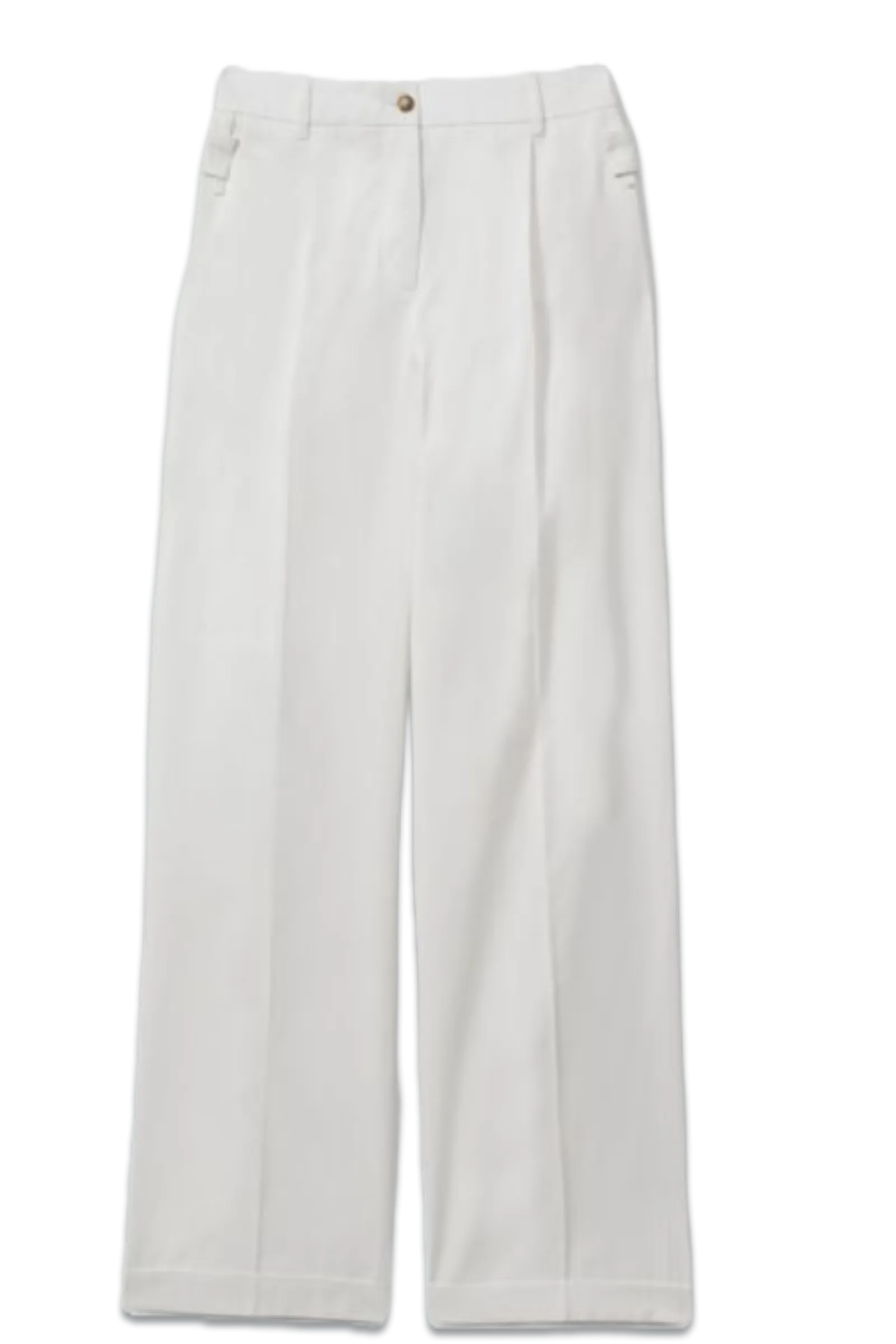 Harper Cotton Wide Leg Suit Trousers