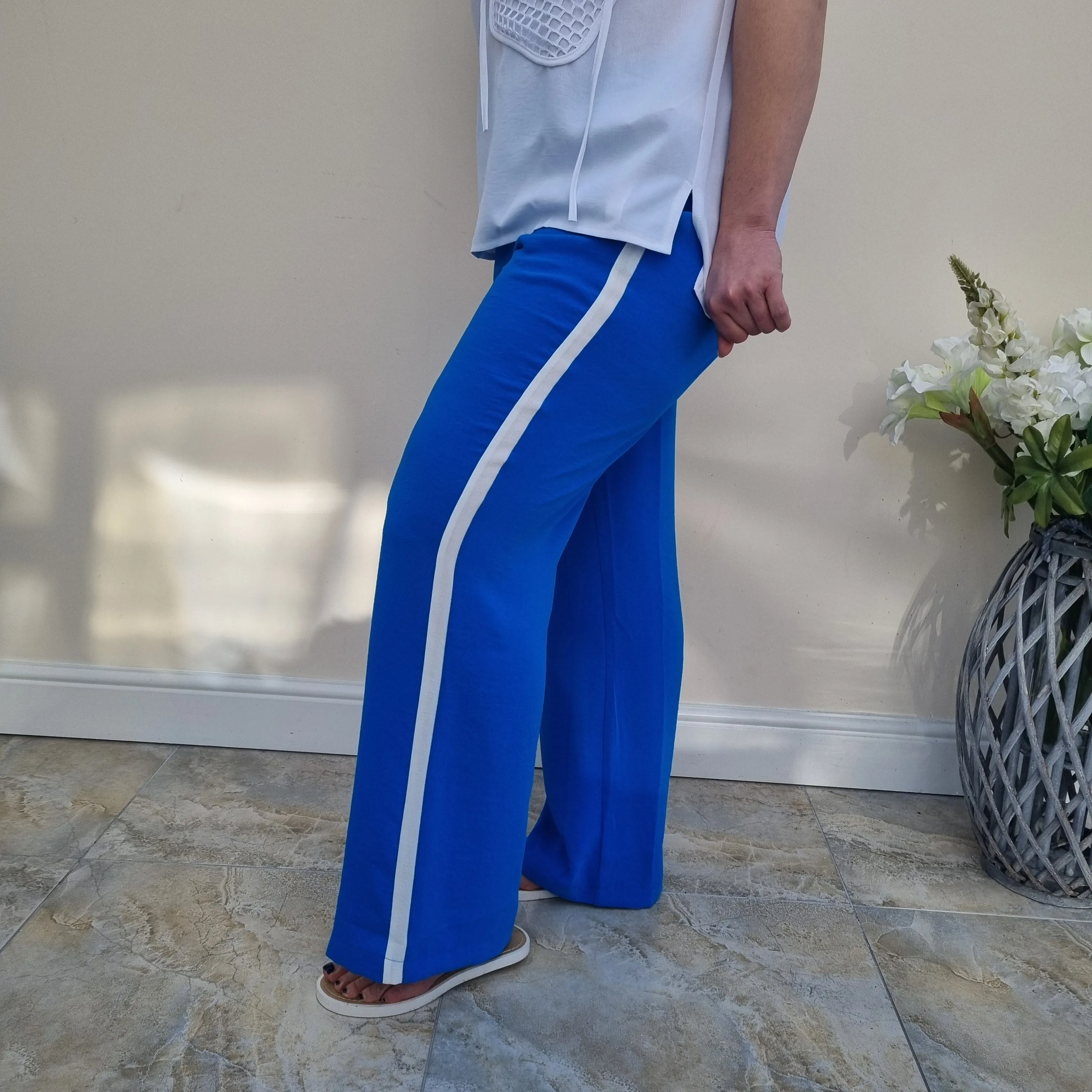 I.NCO Wide leg stripe Trousers