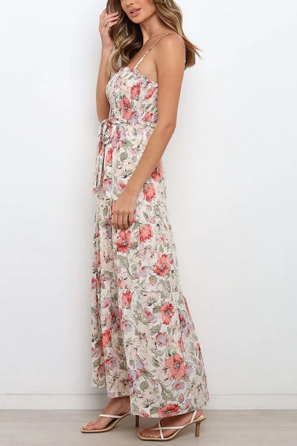 Love In The Air Tiered Floral Maxi Dress