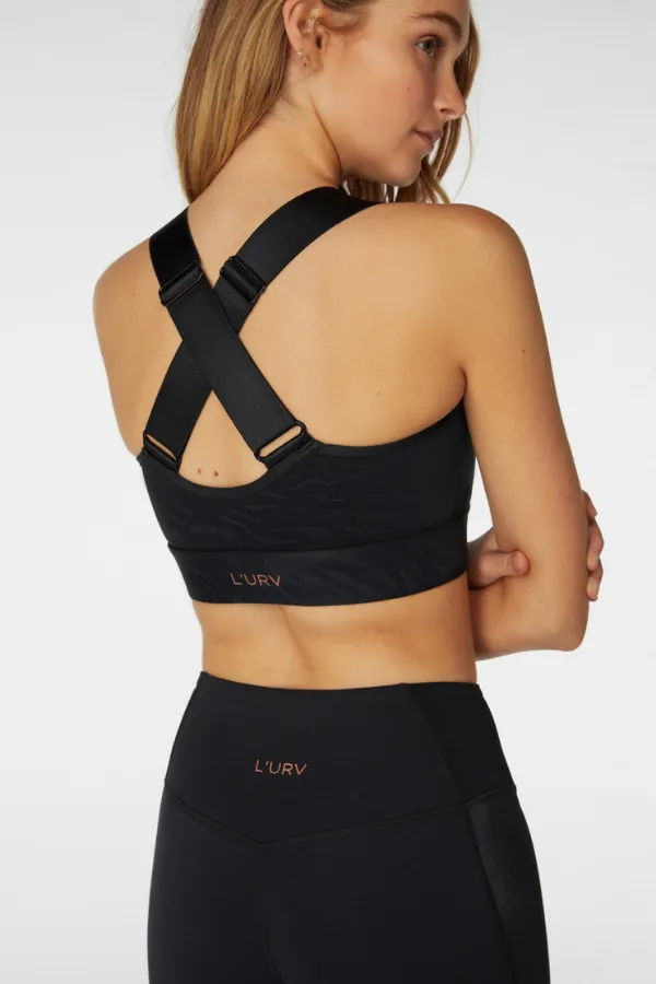 L'urv Activewear | Step Up Crop - Black