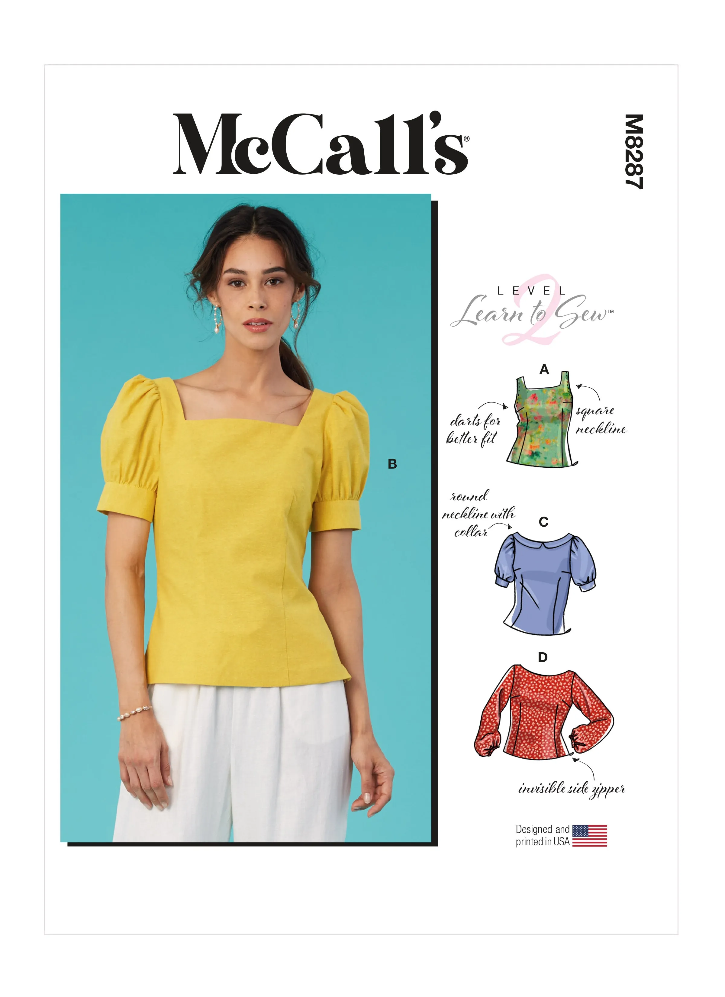 McCall's Pattern M8287 Misses' Tops