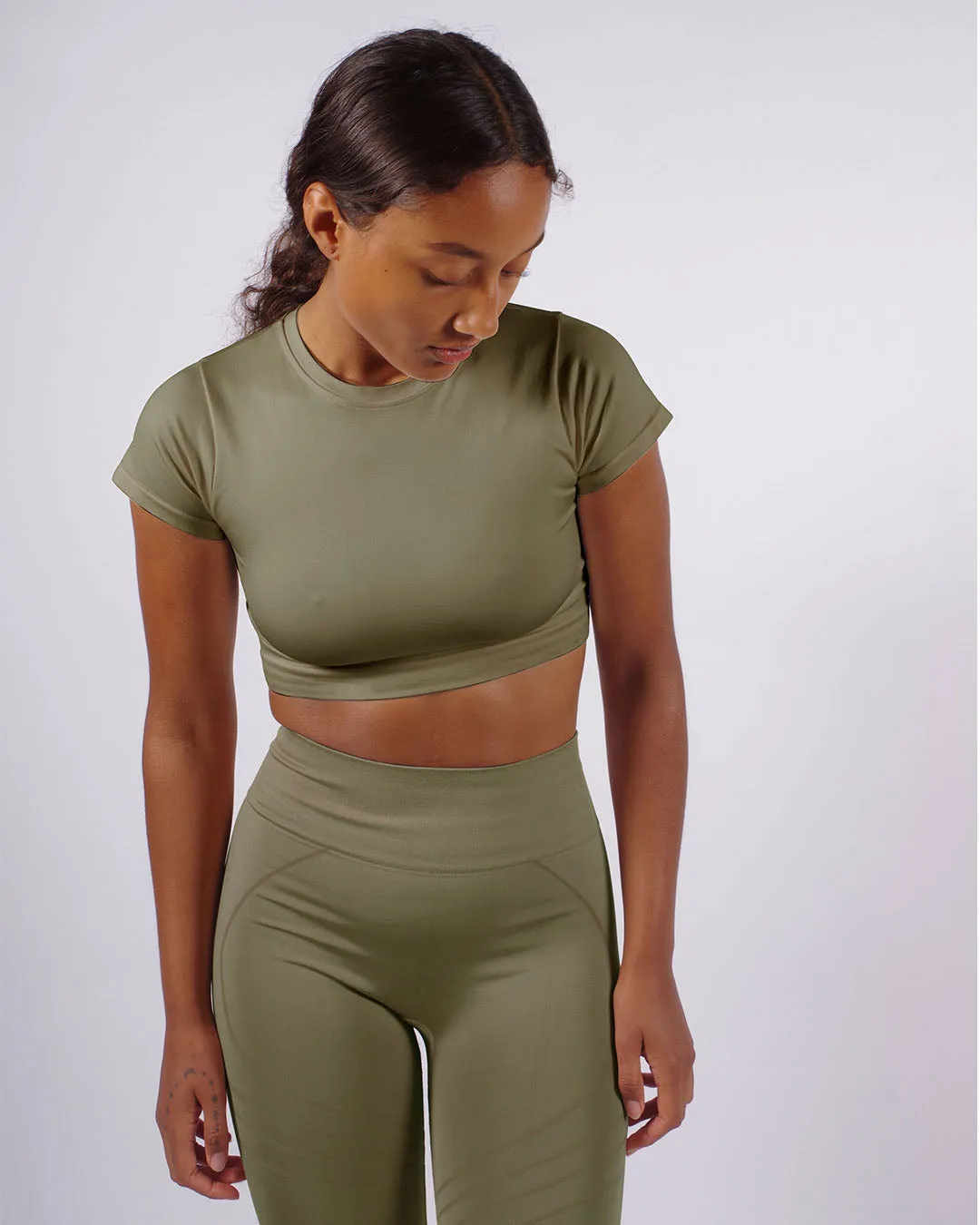 MINDFUL Crop Top | Olive