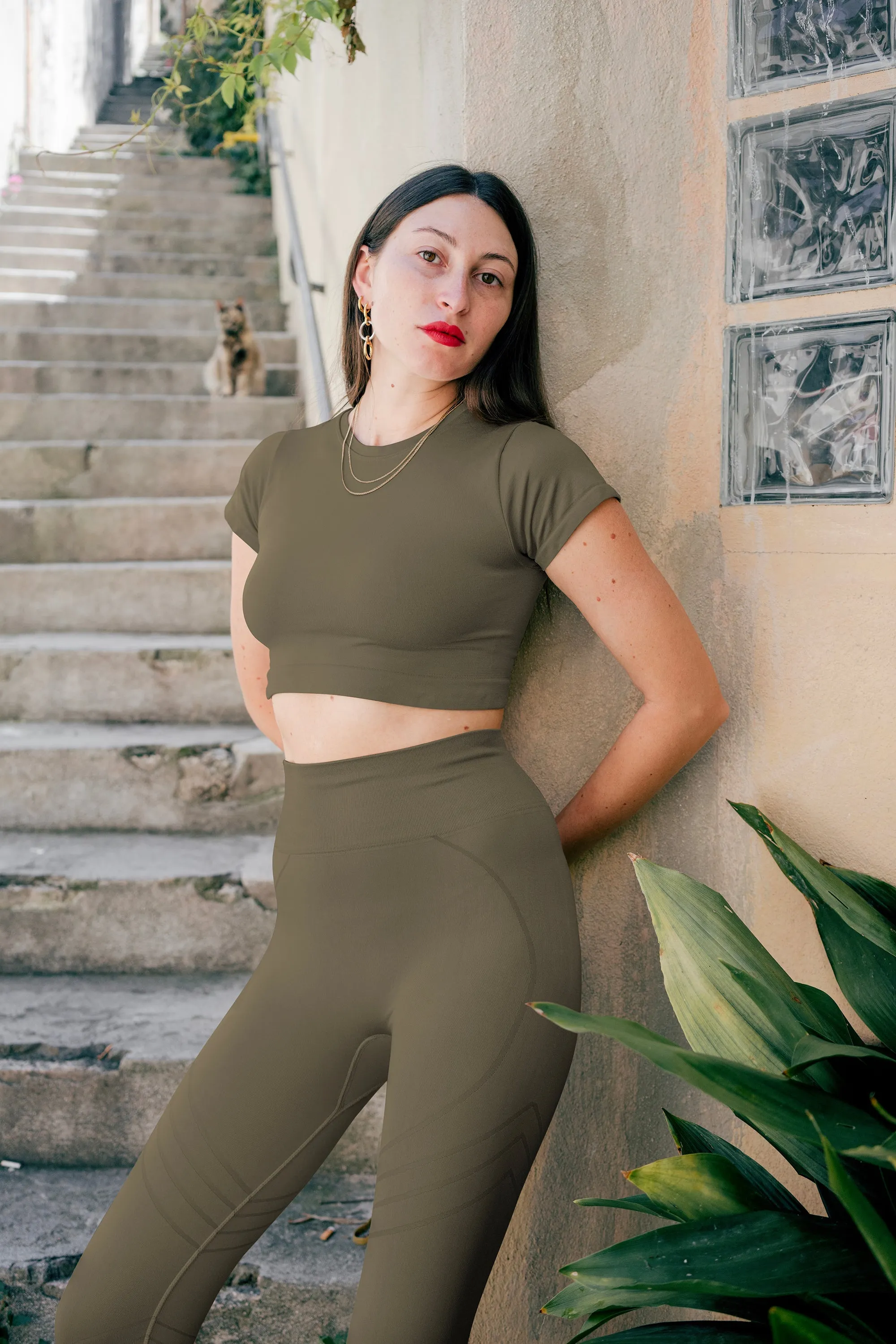 MINDFUL Crop Top | Olive