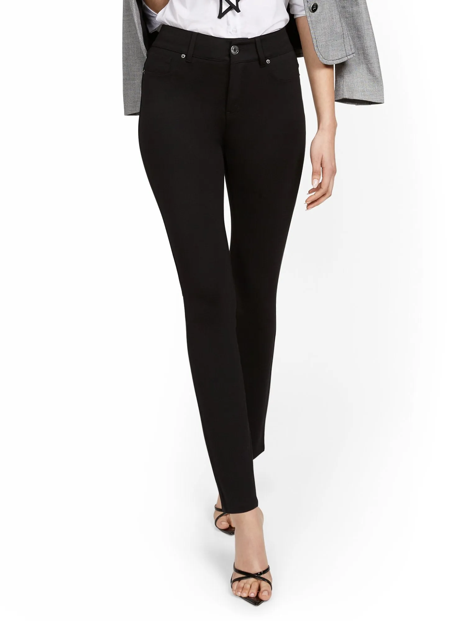 Mya Curvy High-Waisted Sculpting No Gap Super-Skinny Ponte Jeans