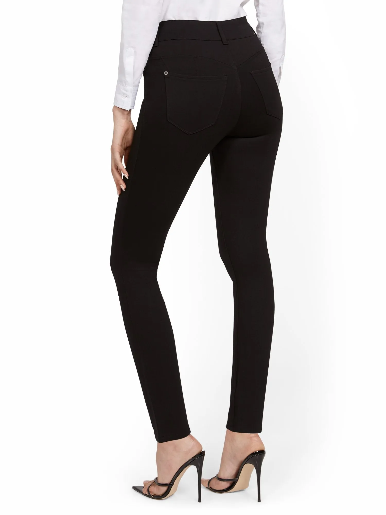 Mya Curvy High-Waisted Sculpting No Gap Super-Skinny Ponte Jeans