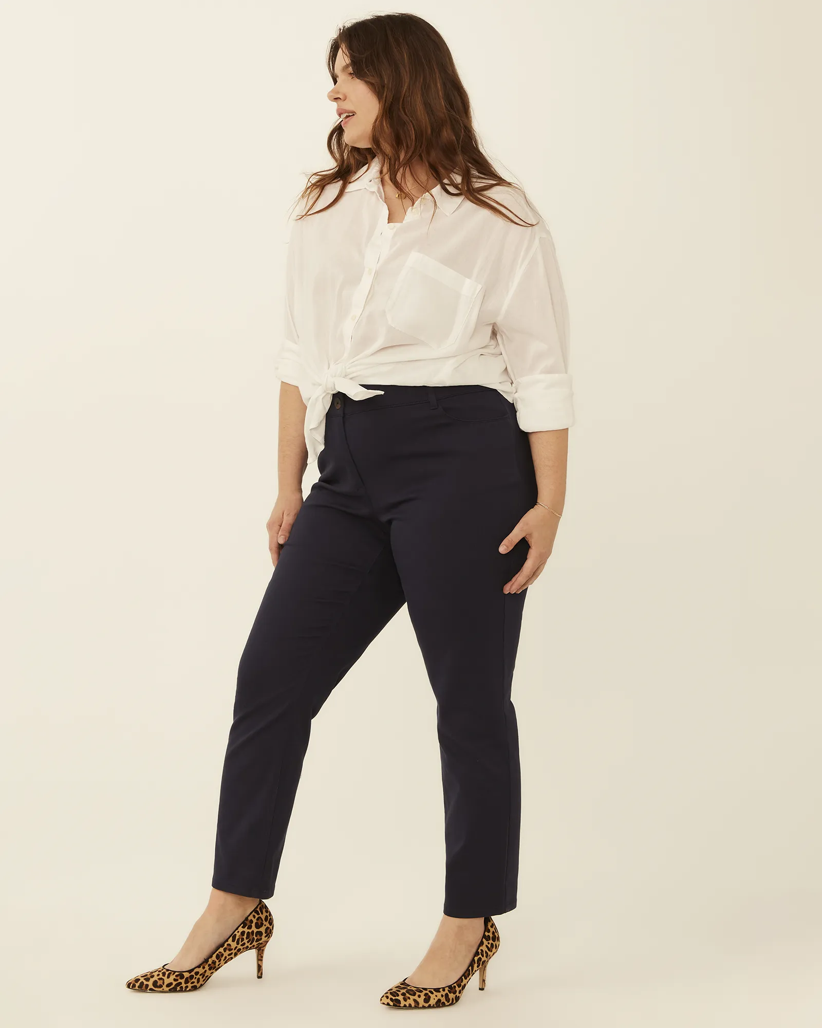 Paris Cropped Pant | Navy