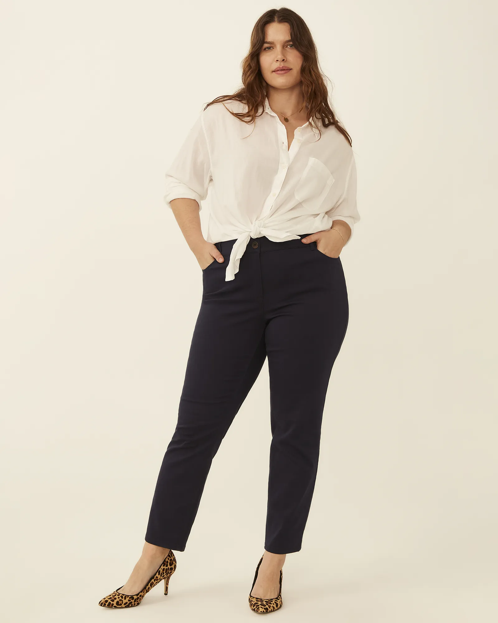 Paris Cropped Pant | Navy