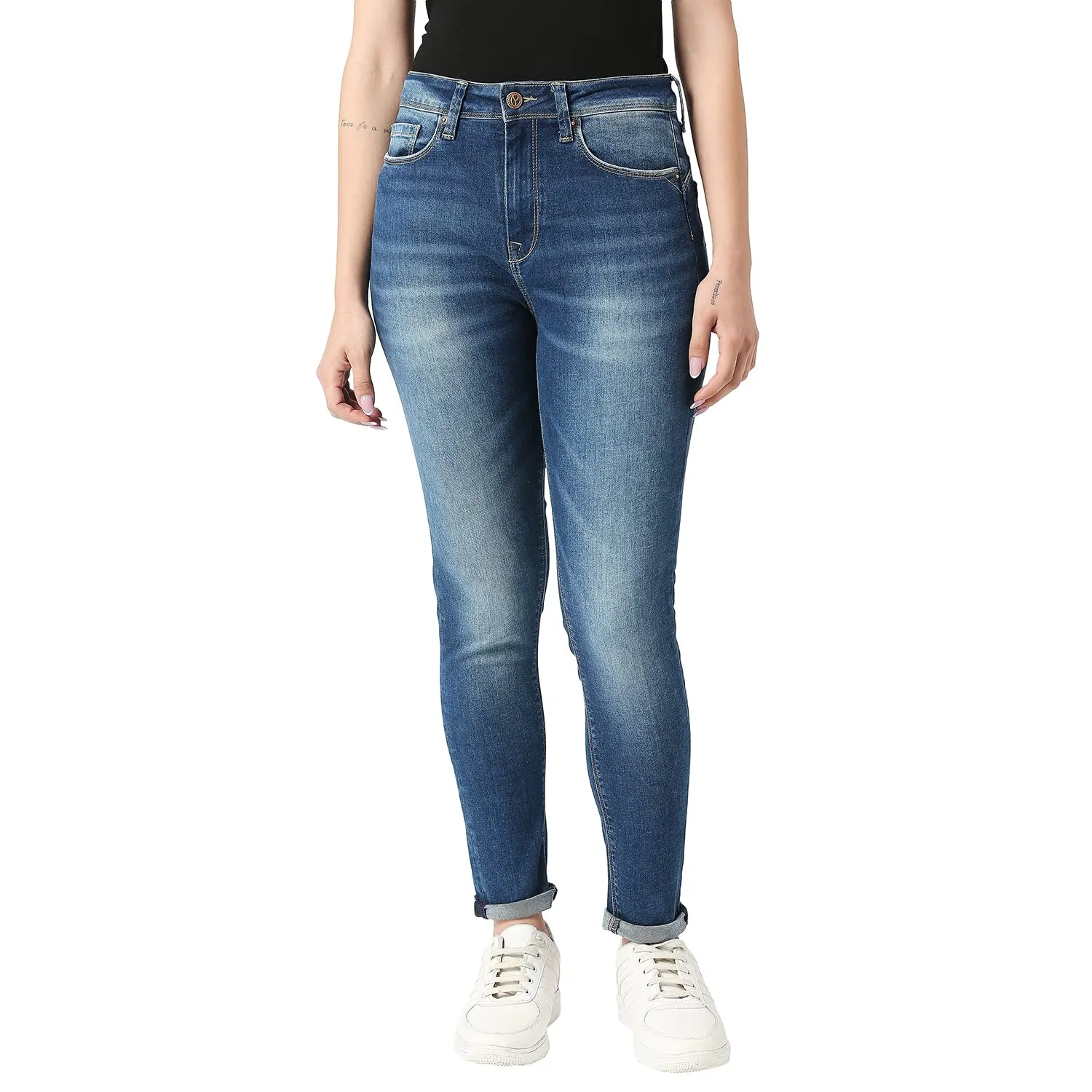 Pepe Jeans Ladies Skinny Jeans(Med Tint Used_32)