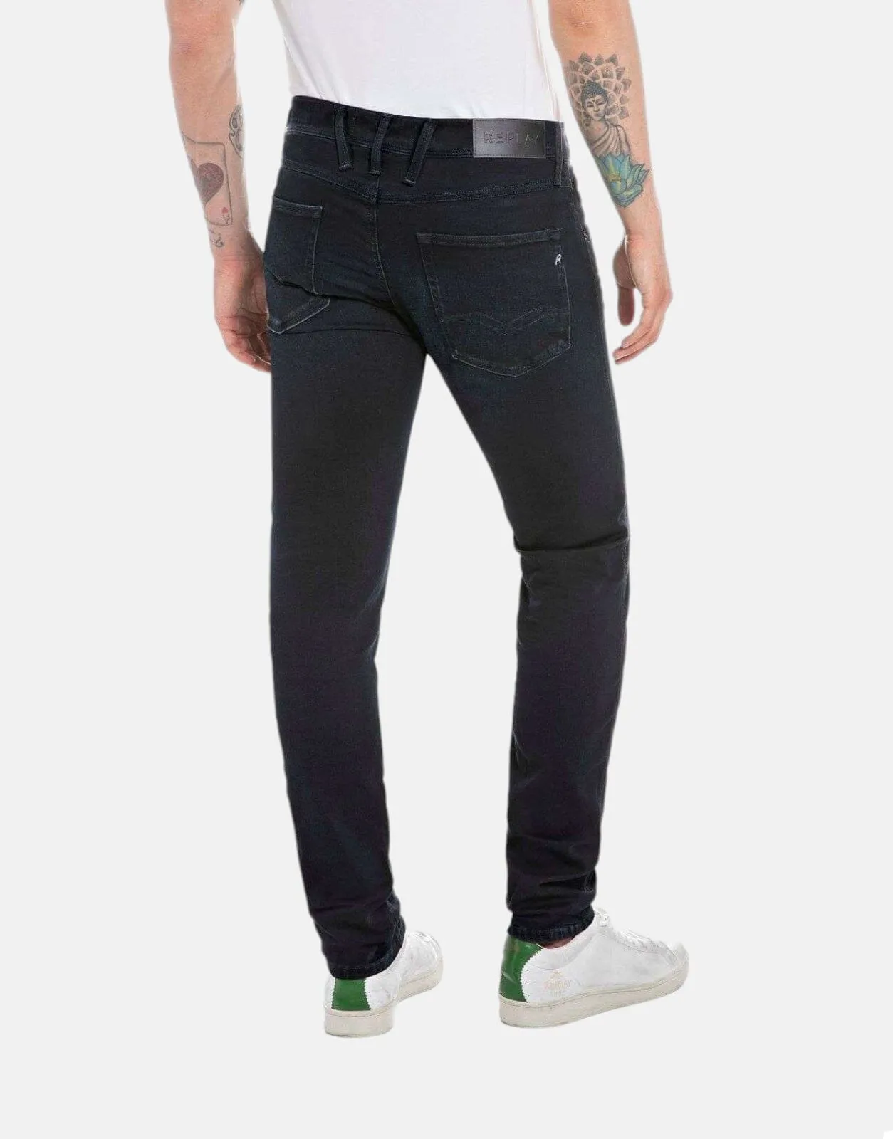 Replay Jondrill Skinny Recycled Dark Blue Jeans