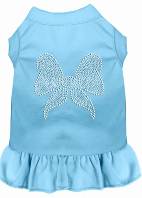 Rhinestone Bow Dress Baby Blue Xs (8)