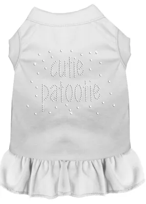 Rhinestone Cutie Patootie Dress White Xxxl (20)