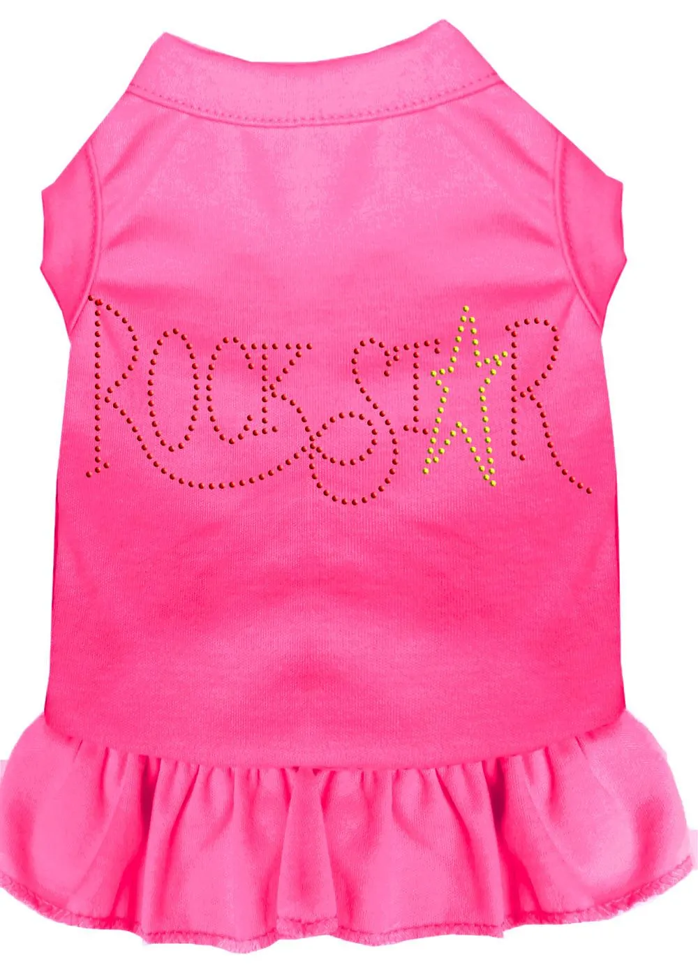 Rhinestone Rockstar Dress Bright Pink 4x (22)