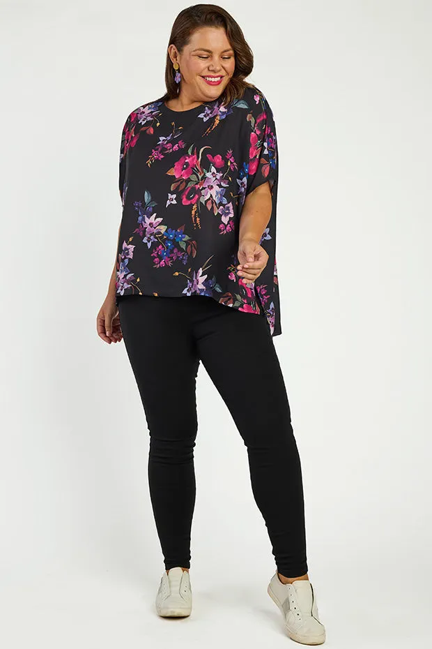 Serena Night Flower Top