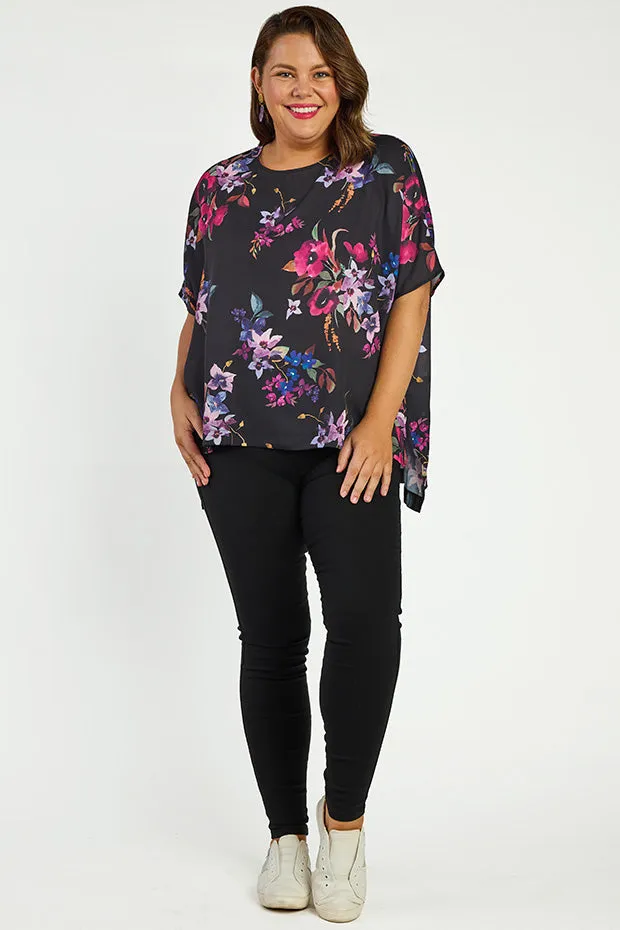 Serena Night Flower Top