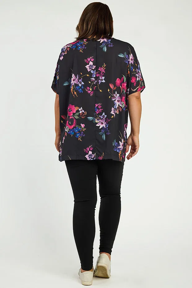 Serena Night Flower Top