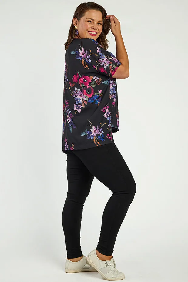 Serena Night Flower Top