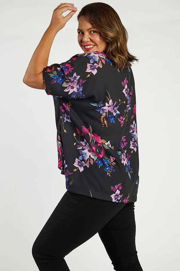 Serena Night Flower Top