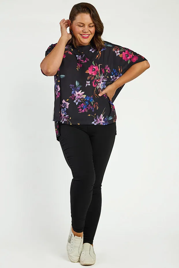 Serena Night Flower Top