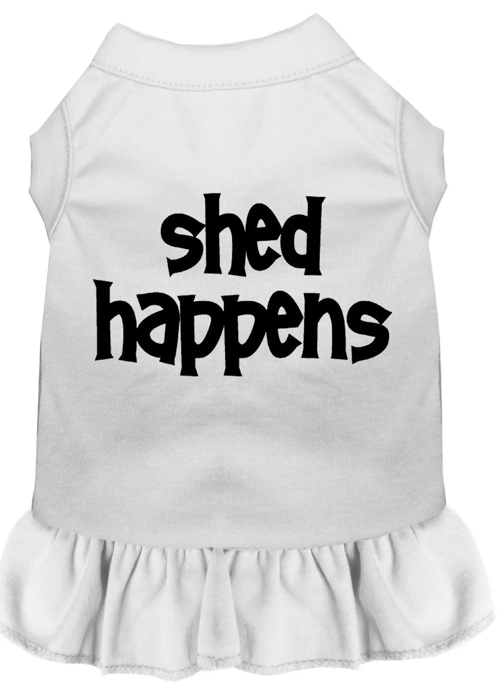 Shed Happens Screen Print Dress White Xxxl (20)