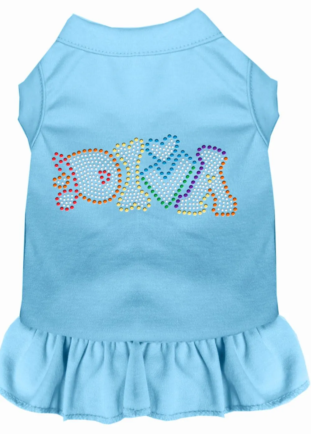 Technicolor Diva Rhinestone Pet Dress Baby Blue Xxxl (20)