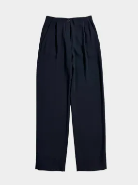 Wide Leg Black Trousers