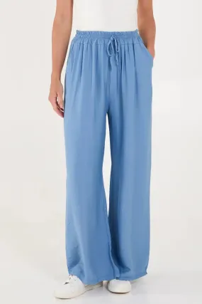 Wide Leg Drawstring Trousers