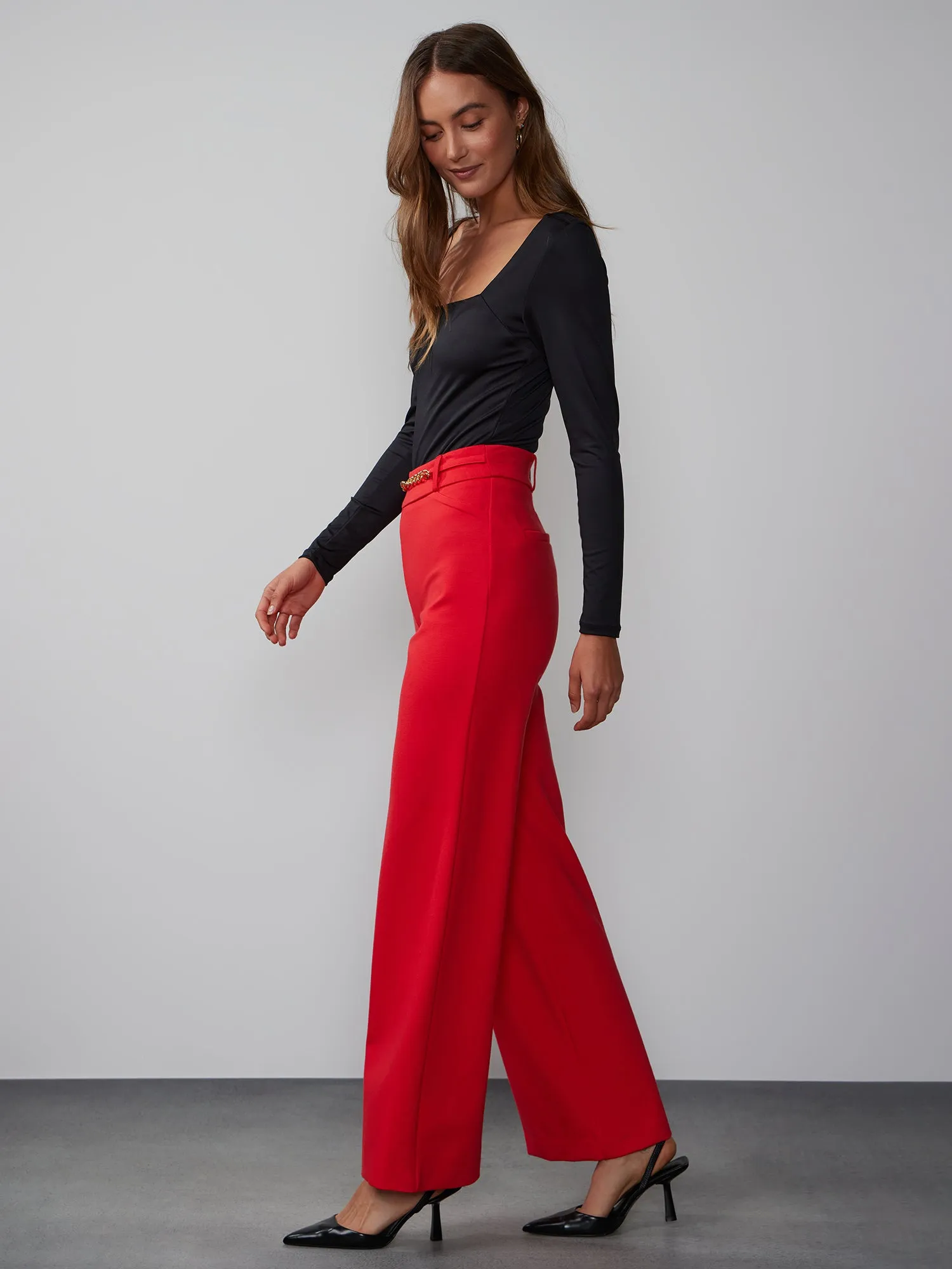 Wide Leg Ponte Pant