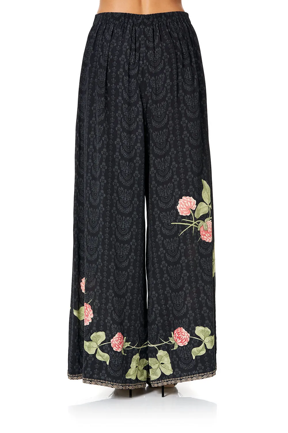 WIDE LEG TROUSER WITH FRONT POCKETS PROVINCIAL PETAL