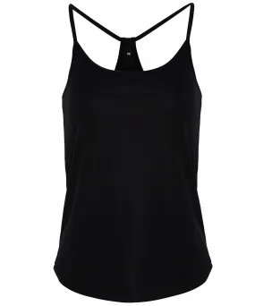 Womens TriDri® yoga vest | Black